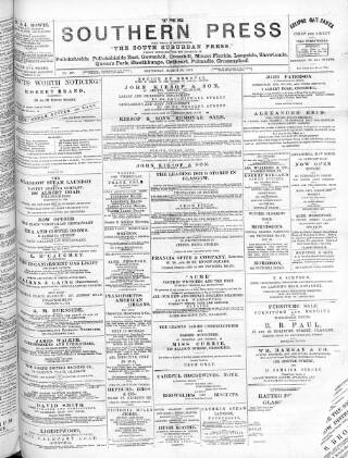 cover page of Southern Press (Glasgow) published on March 30, 1895