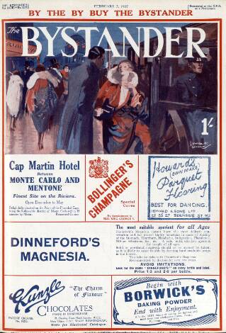 cover page of The Bystander published on February 2, 1927