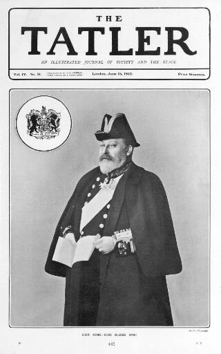 cover page of The Tatler published on June 18, 1902