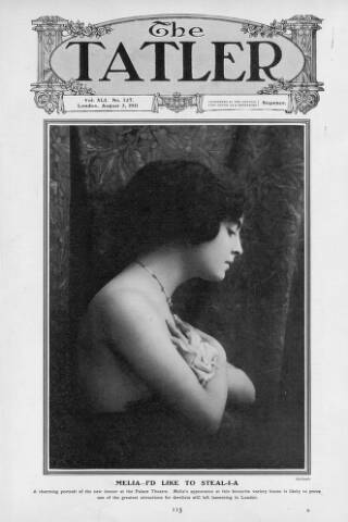 cover page of The Tatler published on August 2, 1911