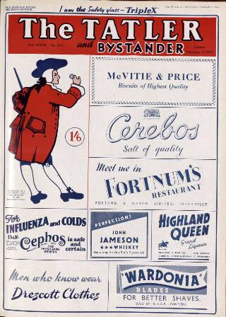 cover page of The Tatler published on February 2, 1944