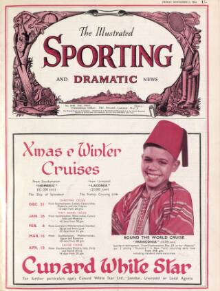 cover page of Illustrated Sporting and Dramatic News published on November 2, 1934