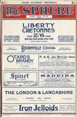 cover page of The Sphere published on March 19, 1921