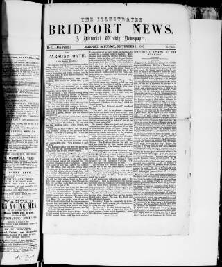 cover page of Illustrated Bridport News published on September 1, 1855