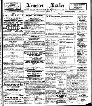 cover page of Leinster Leader published on March 19, 1927