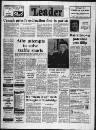 cover page of Leinster Leader published on June 18, 1988