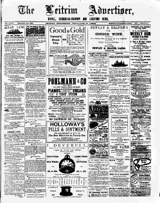 cover page of Leitrim Advertiser published on February 2, 1893