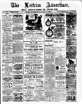 cover page of Leitrim Advertiser published on November 2, 1899