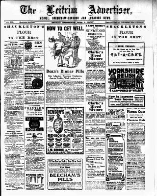 cover page of Leitrim Advertiser published on May 2, 1907
