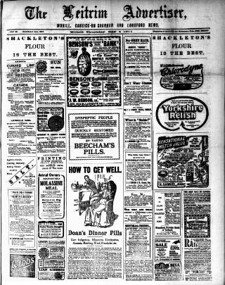 cover page of Leitrim Advertiser published on May 4, 1911
