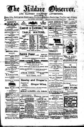 cover page of Kildare Observer and Eastern Counties Advertiser published on March 19, 1904