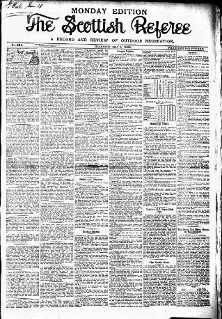 cover page of Scottish Referee published on May 2, 1892
