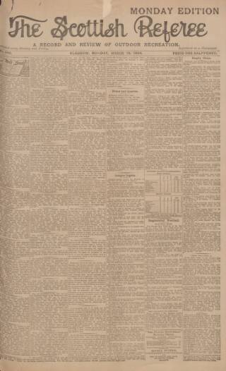 cover page of Scottish Referee published on March 19, 1894