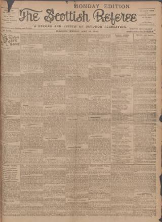 cover page of Scottish Referee published on June 18, 1900