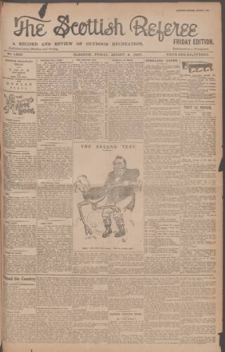 cover page of Scottish Referee published on August 2, 1907