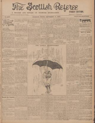 cover page of Scottish Referee published on September 17, 1909