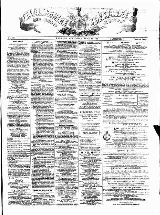 cover page of Peeblesshire Advertiser published on June 18, 1892