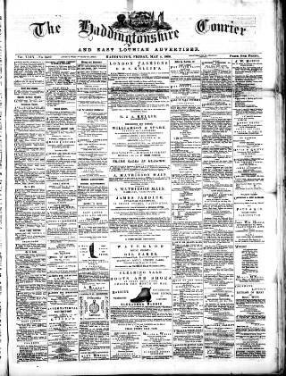 cover page of Haddingtonshire Courier published on May 4, 1888