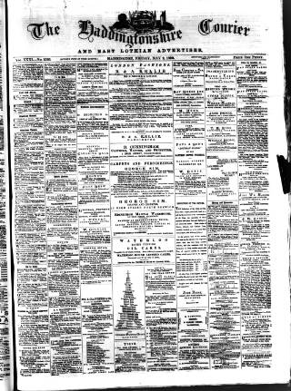 cover page of Haddingtonshire Courier published on May 2, 1890