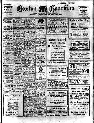 cover page of Boston Guardian published on June 18, 1927