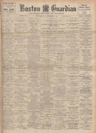 cover page of Boston Guardian published on November 2, 1938