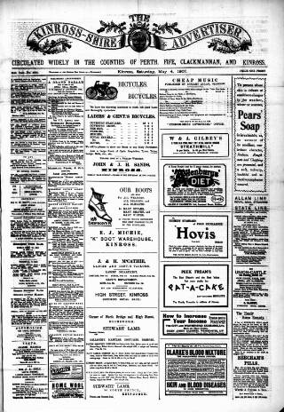 cover page of Kinross-shire Advertiser published on May 4, 1907