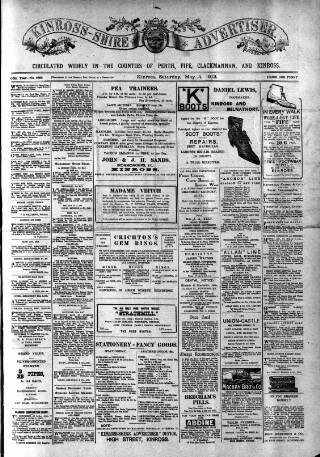 cover page of Kinross-shire Advertiser published on May 4, 1912