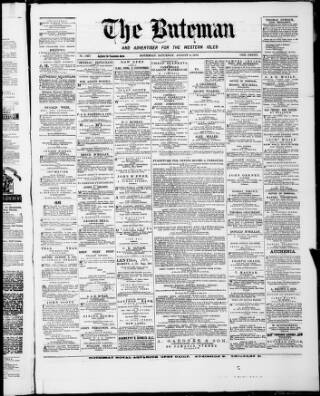 cover page of Buteman published on August 2, 1879