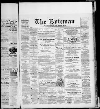 cover page of Buteman published on May 2, 1891