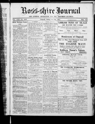 cover page of Ross-shire Journal published on May 2, 1941