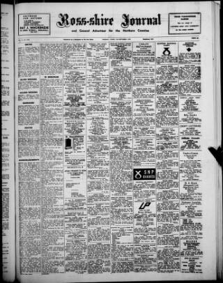 cover page of Ross-shire Journal published on September 17, 1976
