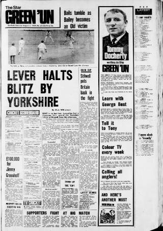 cover page of Star Green 'un published on August 2, 1969