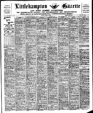 cover page of Littlehampton Gazette published on May 4, 1923