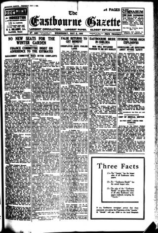 cover page of Eastbourne Gazette published on May 4, 1932