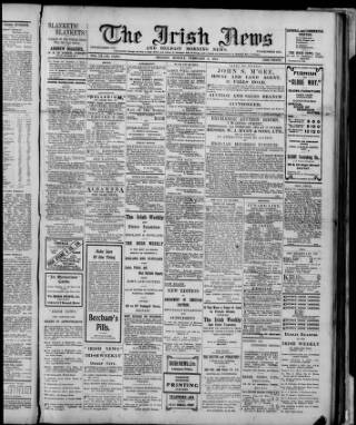 cover page of Irish News and Belfast Morning News published on February 2, 1914