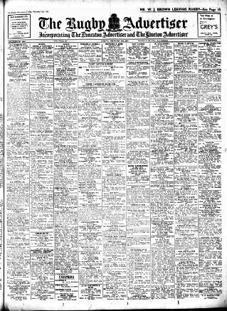cover page of Rugby Advertiser published on February 2, 1951