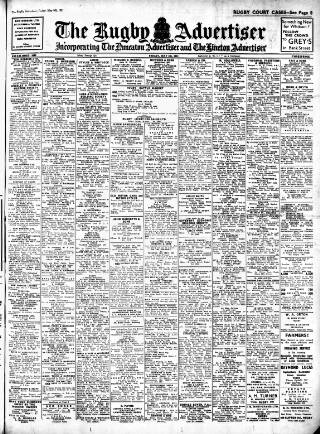 cover page of Rugby Advertiser published on May 4, 1951