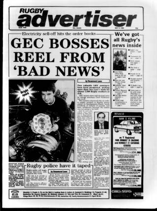 cover page of Rugby Advertiser published on May 4, 1989