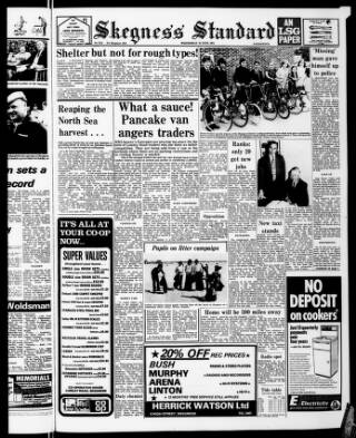cover page of Skegness Standard published on June 18, 1975