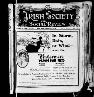 cover page of Irish Society (Dublin) published on February 2, 1918