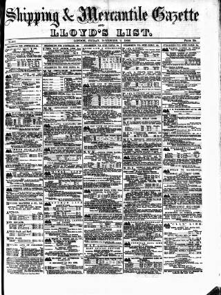 cover page of Lloyd's List published on November 2, 1906