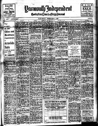 cover page of Yarmouth Independent published on February 2, 1935