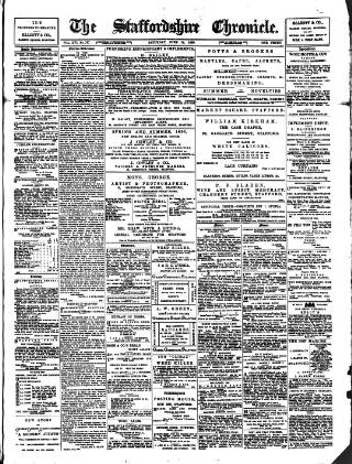 cover page of Staffordshire Chronicle published on June 18, 1892
