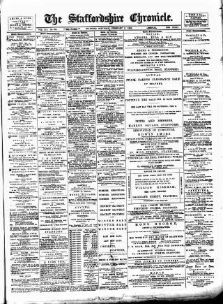cover page of Staffordshire Chronicle published on February 2, 1895