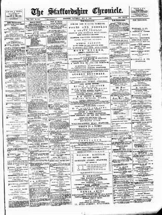 cover page of Staffordshire Chronicle published on May 4, 1895