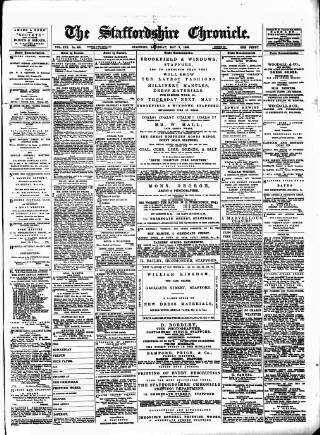cover page of Staffordshire Chronicle published on May 2, 1896