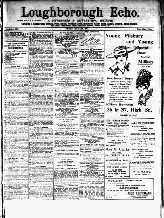 cover page of Loughborough Echo published on May 4, 1917