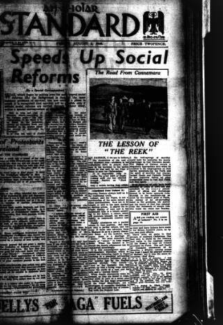 cover page of Catholic Standard published on August 2, 1940