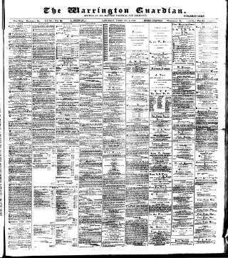 cover page of Warrington Guardian published on February 2, 1889