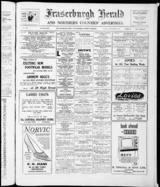 cover page of Fraserburgh Herald and Northern Counties' Advertiser published on September 17, 1963